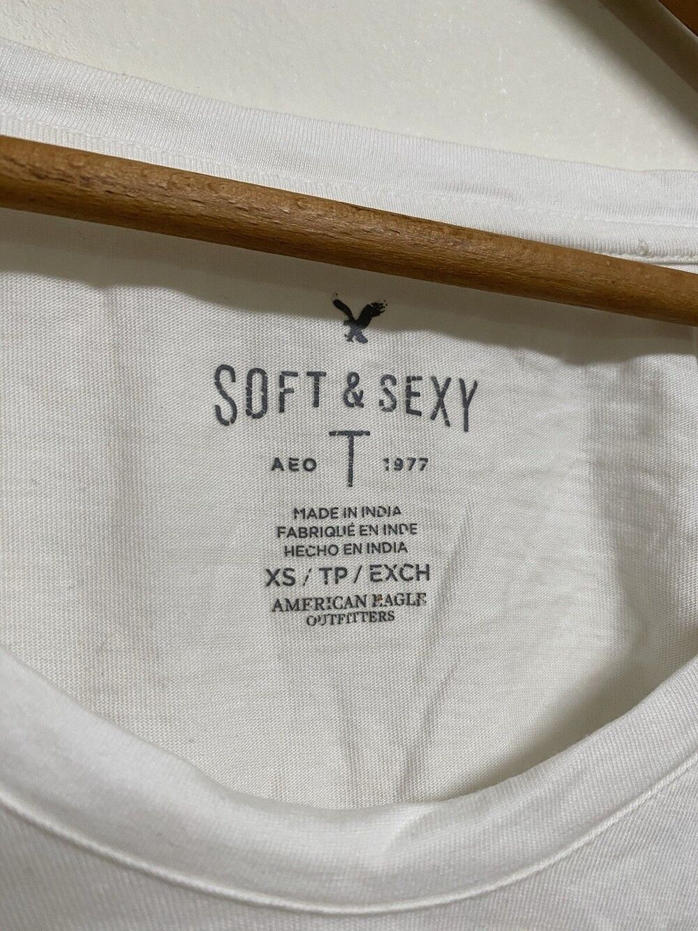 American Eagle Laced Blouse Women's XS Soft and Sexy LS Boho Minimalist - Picture 3 of 5